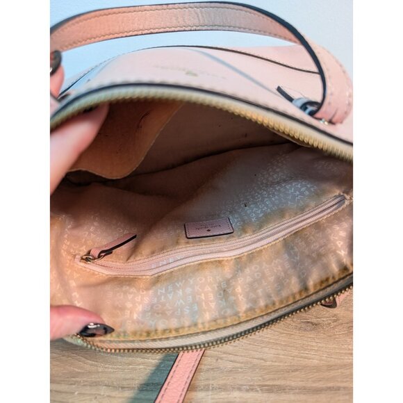 Kate Spade Grand Street Medium Rachelle Rose Jade Crossbody Strap Stains - Picture 9 of 10